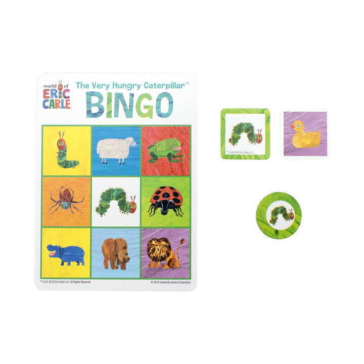 楽天市場 送料無料 はらぺこあおむし ビンゴ マッチング缶ゲーム 楽天海外通販 The Very Hungry Caterpillar Bingo Amp Matching Tin Game Walmart 楽天市場店