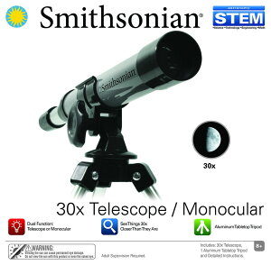 [] Smithsonian 30X]/PዾLbg [yVCOʔ] | Smithsonian 30X Telescope/Monocular Kit