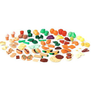 [RDY] [] Step2 ̃Lb`̂߂101s[XvX`bNvCt[hA\[gg [yVCOʔ] | Step2 101 Piece Plastic Play Food Assortment for Toy Kitchens