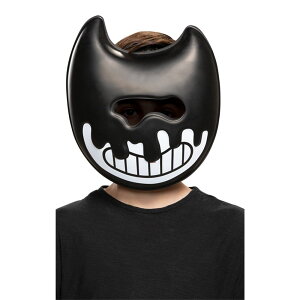 [] Disguise CNxfB n[tubN   q Halloween nEB RX`[ RXv ߑ  [yVCOʔ] | DisguiseInk Bendy Half Black Synthetic Costume Mask for