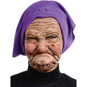 [RDY] [��������] Seasonal Visions �O���j�[���F���e�b�N�X�}�X�N ��l Halloween �n���E�B�� �R�X�`���[�� �R�X�v�� �ߑ� ���� [�y�V�C�O�ʔ�] | Seasonal Visions Granny Multi color Latex Costume Mask for Adult