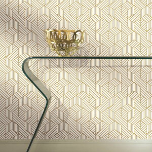 [RDY] [��������] RoomMates �X�g���C�v���̘Z�p�`�̕ǎ� [�y�V�C�O�ʔ�] | RoomMates Striped Hex Peel and Stick Wallpaper