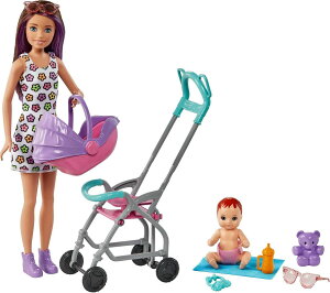[RDY] [] Barbie XLbp[Exr[Vb^[Yh[xr[J[vCZbgA3Έȏp [yVCOʔ] | Barbie Skipper Babysitters Inc. Doll  Stroller Playset, For 3 Years  Up