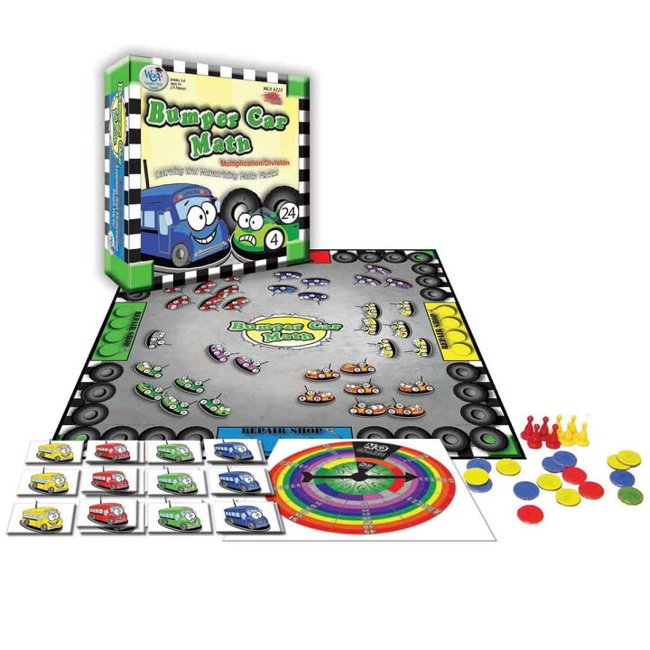 楽天市場 送料無料 バンパーカー算数ゲーム かけ算 割り算 楽天海外通販 Bumper Car Math Game Multiplication Division Walmart 楽天市場店