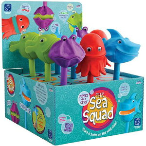 [RDY] [] V[XNbhpybg p[eBpbN T/ARE/^R/J 9 [yVCOʔ] | The Sea Squad Puppets Party Pack, Shark/Angler/Octopus/Clam, Pack of 9