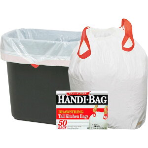 [] Webster Handi-Bag g[^Lb`В܁A13KA50 [yVCOʔ] | Webster Handi-Bag Tall Kitchen Drawstring Bags, 13 Gallon, 50 Count