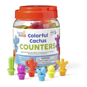 [] Hand2Mind JtȃT{eJE^[Aq̐ŵ߂̃JE^[AJEgƂבւ [yVCOʔ] | hand2mind Colorful Cactus Counters, Counters For Kids Math, Countin