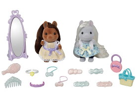 [RDY] [送料無料] Calico Critters ポニーフレンズセット、ドールハウス用プレイセット（フィギュア、アクセサリー付き [楽天海外通販] | Calico Critters Pony Friends Set, Dollhouse Playset with Figures and Accesso