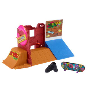 [RDY] [] Hot Wheels XP[gh[ic XP[gp[N w1XP[gC1t [yVCOʔ] | Hot Wheels Skate Donut Skatepark with 1 Fingerboard  1 Pair of Skate Shoes