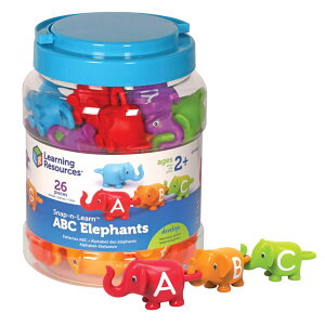 [] Learning Resources Snap-n-Learn ABC Elephants - 26 pieces, Fine Motor Toy for Toddler Boys Girls, Ages 2 3 4 [yVCOʔ] | Learning Resources Snap-n-Learn ABC Elephants - 26 Pieces, Fine Motor Toys for Toddler Boys Girls, Ag