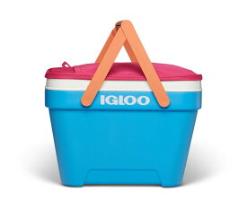 [RDY] [送料無料] Igloo 25qtピクニックバスケットクーラー、ピンクとブルー [楽天海外通販] | Igloo 25 qt. Picnic Basket Cooler, Pink and Blue