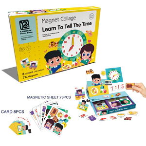 [RDY] [] DIY qnICR[WĐZbg -  [yVCOʔ] | DIY Educational Kids Creative Magnetic Collage Play Set - Time