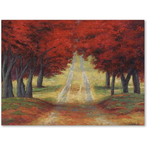 [��������] Trademark Fine Art �_�j�G���E���C�Z�X�ɂ��uAutumn Pathway�v�L�����o�X�A�[�g [�y�V�C�O�ʔ�] | Trademark Fine Art 'Autumn Pathway' Canvas Art by Daniel Moises