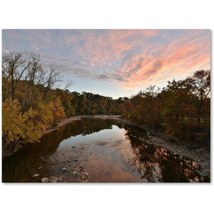 [RDY] [��������] Trademark Fine Art �J�[�g�E�V�F�C�t�@�[�� Rocky River Autumn Sunset �L�����o�X�A�[�g [�y�V�C�O�ʔ�] | Trademark Fine Art Rocky River Autumn Sunset Canvas Art by Kurt Shaffer