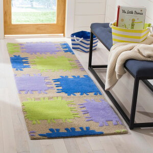 [RDY] [] Safavieh LbY SFK352A nhChx[W/}`O [yVCOʔ] | SAFAVIEH Kids SFK352A Handmade Beige / Multi Rug