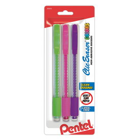 [送料無料] Pentel Clicイレーザー、アソートカラー、3個入り。 [楽天海外通販] | Pentel Clic Erasers, Assorted Colors, 3/Pkg.