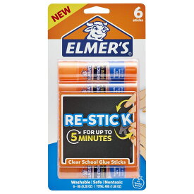[送料無料] Elmer's Re-Stick スクールグルスティック 0.28オンス 6カウント [楽天海外通販] | Elmer’s Re-Stick School Glue Sticks, 0.28-Ounces, 6 Count