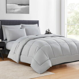 [送料無料] 豪華5点セット ベッドインバッグ ダウン代替品 掛け布団・シーツセット（シルバー）ツインXL [楽天海外通販] | Luxury 5 Piece Bed-In-A-Bag Down Alternative Comforter And Sheet Set - Silver - Twi