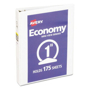[] Avery GRm~[Er[EoC_[iی^OtjA3OAe1C`A8.5C` x 5.5C`AzCgA(5806) [yVCOʔ] | Avery Economy View Binder with Round Rings, 3