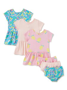[RDY] [] Wonder Nation xr[K[ V[gX[ujbgs[X 3g TCYF0/3-24 [yVCOʔ] | Wonder Nation Baby Girl Short Sleeve Knit Dresses, 3-Pack Sizes 0/3-24 Months