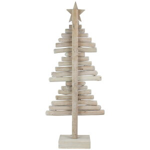 [RDY] [] 25.5 "̃e[ugbv̑tĂfpȖ؂̃NX}Xc[ [yVCOʔ] | 25.5" Rustic Wooden Christmas Tree with Star Table Top Decor