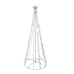 [] 5' ԂƗ΂ LED _ŃNX}X c[Oi [yVCOʔ] | 5' Red and Green LED Lighted Twinkling Christmas Tree Outdoor Decor