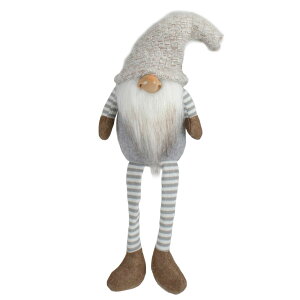 [] 7.5C` O[ƃx[Ŵ菭 NX}Xm[tBMA [yVCOʔ] | 7.5" Gray and Beige Sitting Girl Christmas Gnome Figure