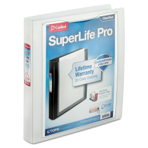 [RDY] [] Cardinal SuperLife Pro Easy-Open ClearVue Locking Slant-D BinderA1.5C`A11 x 8 1/2AzCg [yVCOʔ] | Cardinal SuperLife Pro Easy-Open ClearVue Locking Slant-D Binder, 1.5", 11 x 8 1/2, White