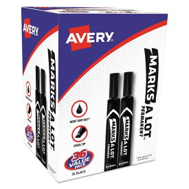 [RDY] [送料無料] Avery マークス ア ロット パーマネントマーカー ラージ デスクスタイル ブラック 36本/BX [楽天海外通販] | Avery Marks A Lot Permanent Markers, Large Desk-Style, Black, 36/BX