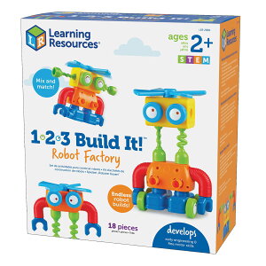 [RDY] [] Learning Resources 1-2-3 Ă݂悤!{bgH LER2869 zZbg (18) [yVCOʔ] | Learning Resources 1-2-3 Build It! Robot Factory LER2869 Building Set (18 Pieces)