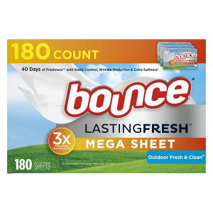 [RDY] [] Bounce XeBOtbVKhC[V[gA180AOptbVN[_܃V[g [yVCOʔ] | Bounce Lasting Fresh Mega Dryer Sheets, 180 ct, Outdoor Fresh &a