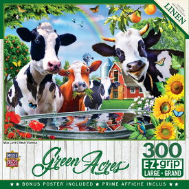 [送料無料] グリーンエーカーズリネン - ムー ラブ ラージ 300ピース ジグソーパズル [楽天海外通販] | Green Acres Linen - Moo Love Large 300 Piece Ezgrip Jigsaw Puzzle