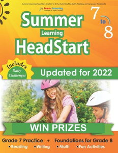 [RDY] [��������] ���[���X�E���[�j���O�̃T�}�[�E���[�j���O�E�w�b�h�X�^�[�g�BSummer Learning HeadStart, Grade 7 to 8 : Fun Activities Plus Math, Reading, and Language Workbooks:�R�����R�A�ɉ��������ނƃ��[�N