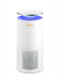 [RDY] [] Crane UVCgtHEPA^[^C@A500tB[gJo[A@\AzCg [yVCOʔ] | Crane True HEPA Tower Air Purifier with UV Light, 500 Sq Feet Coverage, Multiple Functions,