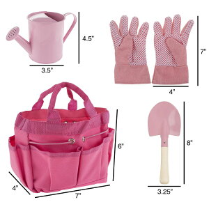 [] qp~jK[fjOLbgAqp̈Sȃc[Zbg by. Hey! Play! [yVCOʔ] | Kidfs Mini Gardening Kit, Child Safe Tool Set by Hey! Play!