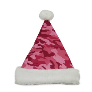 [RDY] [] 14C` sNʃNX}XT^Xq MTCY [yVCOʔ] | 14" Pink Camouflage Christmas Santa Hat - Medium