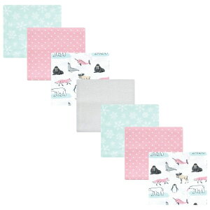 [RDY] [��������] Hudson Baby �c�����̎q�R�b�g���t�����l����M�ѕz�o���h���A���̎q�k�ɓ����A�����T�C�Y�B [�y�V�C�O�ʔ�] | Hudson Baby Infant Girl Cotton Flannel Receiving Blankets Bundle, Girl Arctic Animals,
