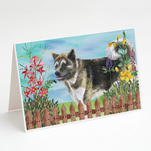 [RDY] [] Caroline's Treasures AJAL^ XvOO[eBOJ[h t 5C`×7C`i8gj [yVCOʔ] | Caroline's Treasures American Akita Spring Greeting Cards with Envelo