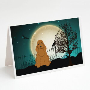 [RDY] [��������] Caroline'sTreasures Scary Cocker Spaniel Halloween Greeting Cards with Envelopes, 5 x 7 (8 Count) [�y�V�C�O�ʔ�] | Caroline'sTreasures Scary Cocker Spaniel Halloween Greeting Cards with Envelopes, 5 x 7 (8 Count)