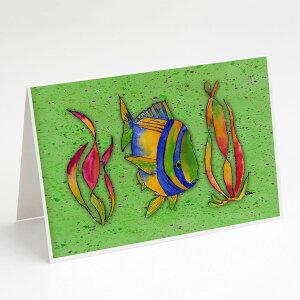 [RDY] [] Caroline's Treasures MыO[eBOJ[hAtA5C` x 7C`i8JEgj [yVCOʔ] | Caroline's Treasures Tropical Fish Greeting Cards with Envelopes, 5" x 7" (8 Count)