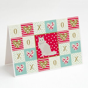 [RDY] [��������] Caroline's Treasures Chantilly Tiffany Cat Love Greeting Cards with Envelopes, 5" x 7" (8 Count) [�y�V�C�O�ʔ�] | Caroline's Treasures Chantilly Tiffany Cat Love Greeting Cards with Envelopes, 5" x 7" (8 Count)