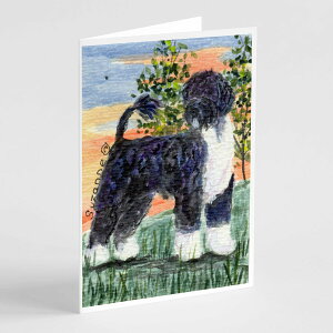 [] Caroline's Treasures |gKO[eBOJ[hAtA5C` x 7C`i8JEgj [yVCOʔ] | Caroline's Treasures Portuguese Water Dog Greeting Cards with Envelopes, 5" x