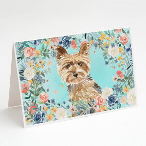 [RDY] [] Caroline's Treasures [L[O[eBOJ[hAtA5C`x7C`i8JEgj [yVCOʔ] | Caroline's Treasures Yorkie Greeting Cards with Envelopes, 5" x 7" (8 Count)