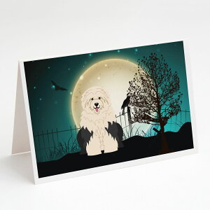 [��������] Caroline'sTreasures Scary Old English Sheepdog Halloween Greeting Cards with Envelopes, 5 x 7 (8 Count) [�y�V�C�O�ʔ�] | Caroline'sTreasures Scary Old English Sheepdog Halloween Greeting Cards with Envelopes, 5 x 7 (8 Count