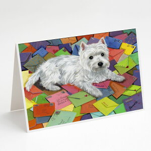 [] Caroline's Treasures EFXeB[ ][C̃[O[eBOJ[hitjA5C` x 7C`i8JEg [yVCOʔ] | Caroline's Treasures Westie Zoe's Mail Greeting Cards with