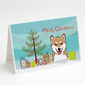 [RDY] [] Caroline's Treasures Č̃NX}XJ[hitjA5C` x 7C`i8JEg [yVCOʔ] | Caroline's Treasures Shiba Inu Christmas Greeting Cards with Envelopes, 5" x 7" (8 Count)