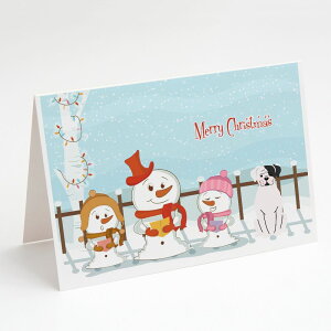 [��������] Caroline's Treasures Merry Christmas Carolers White Boxer Cooper Christmas Greeting Cards with Envelopes, 5" x 7" (8 Count) [�y�V�C�O�ʔ�] | Caroline's Treasures Merry Christmas Carolers White Boxer Cooper Christmas Greeting Ca