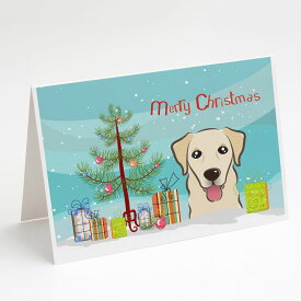 [RDY] [送料無料] Caroline's Treasures レトリバー・クリスマス・グリーティングカード（封筒付き）、5インチ×7インチ（8カウント [楽天海外通販] | Caroline's Treasures Retriever Christmas Greeting Cards with En