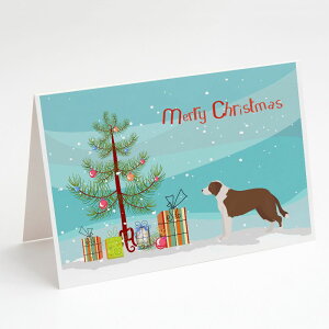 [] Caroline's Treasures Borador NX}XJ[hitjA5C` x 7C`i8JEg [yVCOʔ] | Caroline's Treasures Borador Christmas Greeting Cards with Envelopes, 5" x 7" (8 Count)