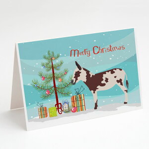[RDY] [] Caroline's Treasures American Spotted Donkey Christmas tO[eBOJ[hA5" x 7"i8JEgj [yVCOʔ] | Caroline's Treasures American Spotted Donkey Christmas Christmas Greeting Cards wit